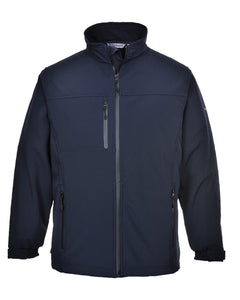 Portwest Navy 3 Layer Laminated Softshell Jackets