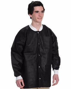 (10/Pack) Heavy Weight Disposable Lab Jackets - Neutrals