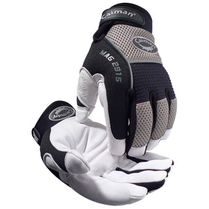 (6 Pairs) Caiman® MAG™ Multi-Activity Glove with Goat Grain Padded Leather Palm and AirMesh™ Back - Heatrac Insulation