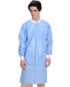 Valumax Medium Weight Knee Length Disposable Lab Coats