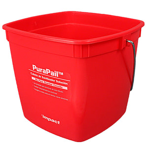 (12/Case) 3 qt. Utility Purapail Red 