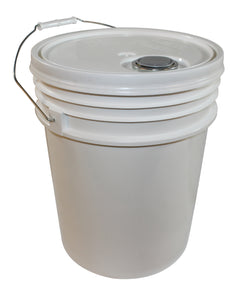 5 Gallon White Pail w/ Lid