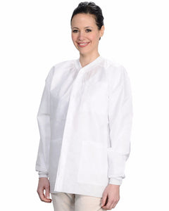 (10/Pack) Heavy Weight Disposable Lab Jackets - Neutrals