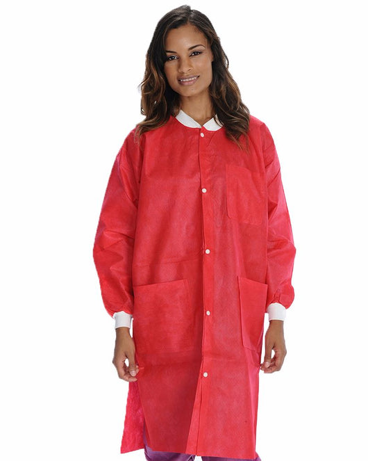 Red Lab Coats For Women
