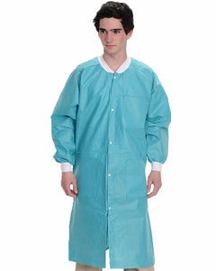 Valumax Medium Weight Knee Length Disposable Lab Coats
