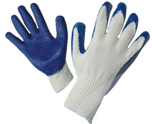 Economy Blue Palm Latex Coated Gloves