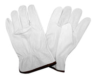 Standard Grain Goatskin Driver, Unlined, Shirred Elastic Back, Keystone Thumb