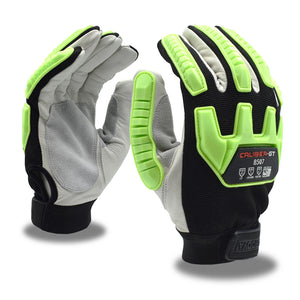 (Sold by the Pair) CALIBER-GT™ Cut-Resistant Goatskin Leather Palm TPR Glove ANSI Cut Level A5
