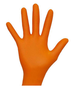 Aurelia Ignite Orange Nitrile Gloves (10 mil) | Diamond Texture | Case of 1000