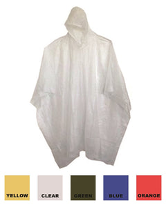 Adult 10 Mil Reusable Rain Ponchos