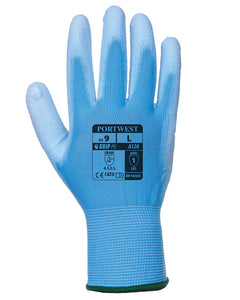 (12 Pairs) Blue Portwest Polyeurethane Palm Coated Gloves