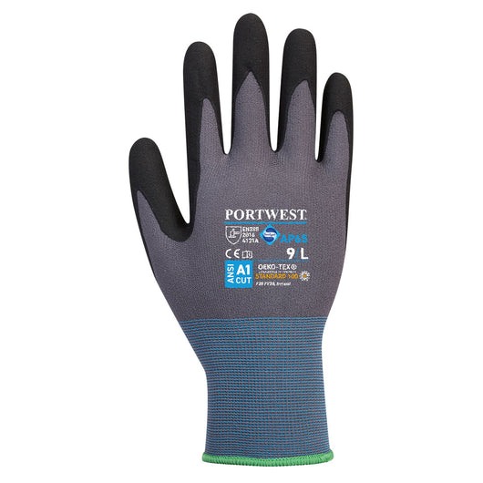 (12 pairs) Portwest NPR Pro Nitrile Foam Black/Grey