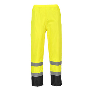 Class E Portwest Yellow/Black Contrast Rain Pants