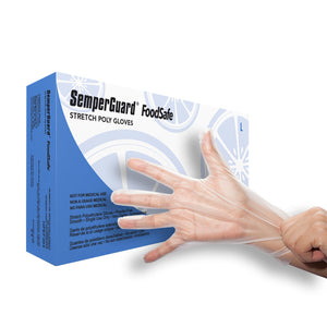 (210 Case/Full Pallet) SemperGuard Clear Stretch Poly | Food Grade | Case of 2000