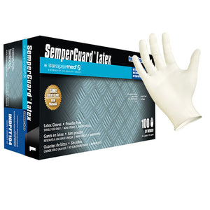 (70 Case/Full Pallet) SemperGuard Latex Powder Free (5 mil) | Industrial Grade | Case of 1000