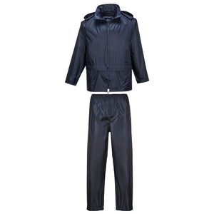 Portwest Navy Essentials 2 Piece Rain Suit