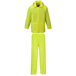 Portwest Yellow Essentials 2 Piece Rain Suit