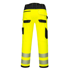 Class 2 Portwest PW3 Hi-Vis Work Pants Yellow/Black