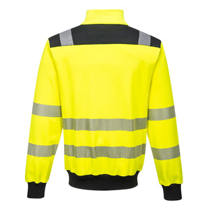 Class 3 Portwest PW3 Hi-Vis Sweatshirt Yellow/Black