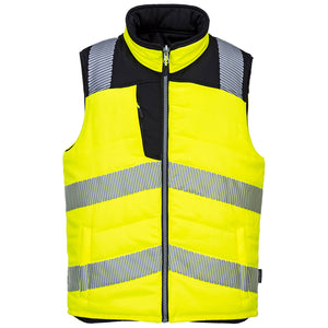 Class 1/2 Portwest PW3 Hi-Vis Reversible Vest Yellow/Black