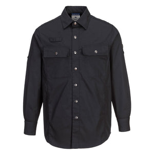 Portwest Ripstop Long Sleeve Shirt Black