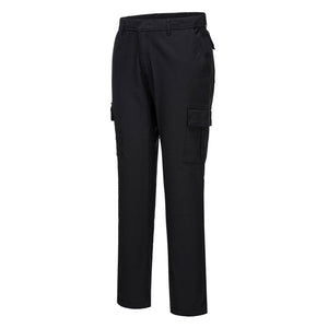 Portwest Stretch Slim Combat Pants - Black