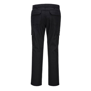 Portwest Stretch Slim Combat Pants - Black