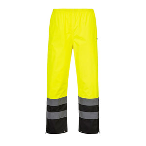 Class 2 Portwest Hi-Vis Rain Pants Yellow/Black
