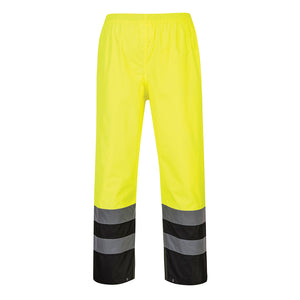 Class 2 Portwest Hi-Vis Rain Pants Yellow/Black