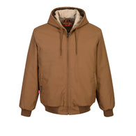 Portwest FR Duck Quilt Lined Jacket Brown
