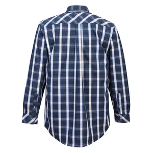 Portwest Bizflame 88/12 Flame Resistant Navy Plaid Shirt