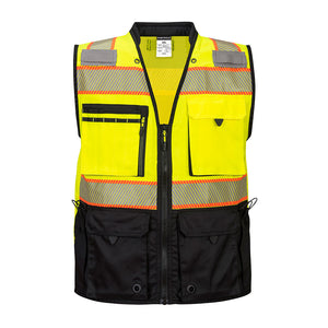 Class 2 Portwest Premium Surveyor Vest Yellow/Black