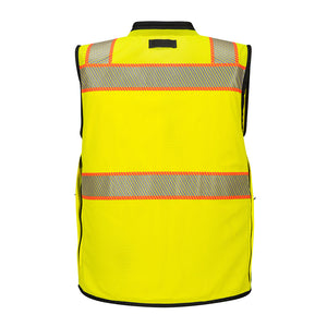 Class 2 Portwest Premium Surveyor Vest Yellow/Black