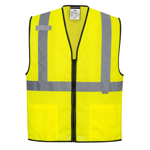 (6/Case) Class 2 Portwest Alabama Mesh Vest Yellow