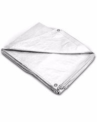 fireproof tarps 5/Case) 15x20 White Fire Retardant Tarpaulin
