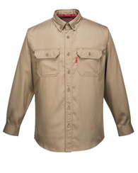 Portwest Khaki Bizflame 88/12 Flame Resistant Shirts