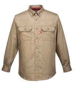 Portwest Khaki Bizflame 88/12 Flame Resistant Shirts